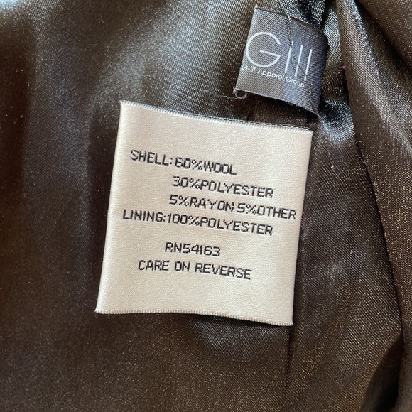 Like New KENNETH COLE WOOL JACKET - Picture 6 of 6